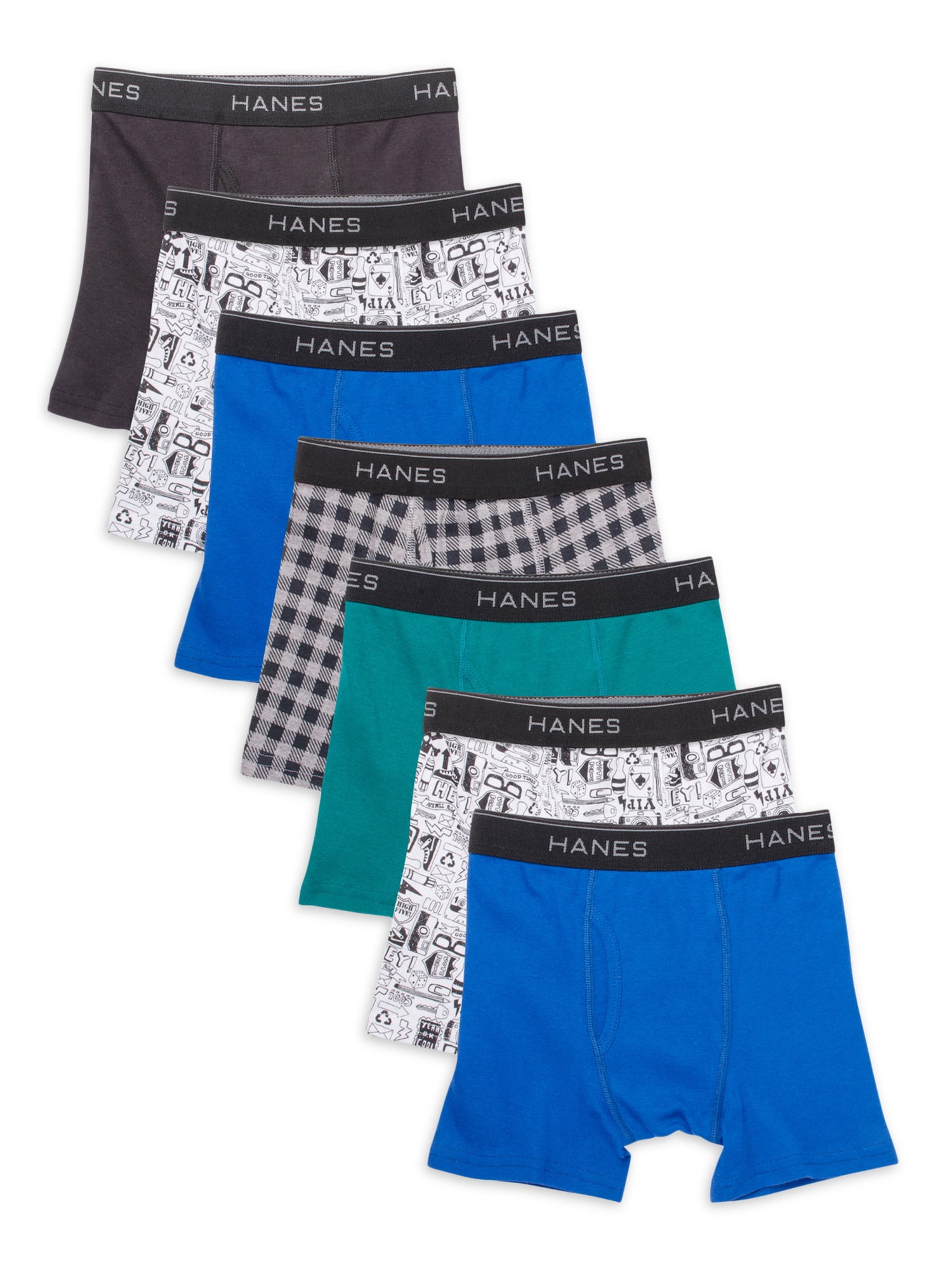 Hanes Hanes Boys' Comfort Flex Boxer Briefs 5+2 Bonus Pack Walmart