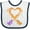 White and Navy, variant on Inktastic Fire Heart Dragons Boys or Girls Baby Bib