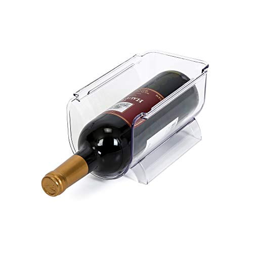 Smart Design Refrigerator Bottle Holder w/Handle Holds 750 mL BPA