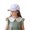 Purple, variant on Bobifish Girls Baseball Cap Cat Embroidery Gradient Colors Hat Stylish Daily Wear Baseball Hat For Sun Protection