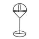 thumbnail image 3 of Exhibidor de gorras, elegante estante de hierro, decoración estable y ligera. Negro y L, 3 of 9