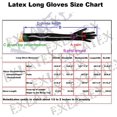 thumbnail image 4 of EXLATEX Latex Rubber Black Long Gloves Club Outfits Accessory Plus Size, 4 of 5