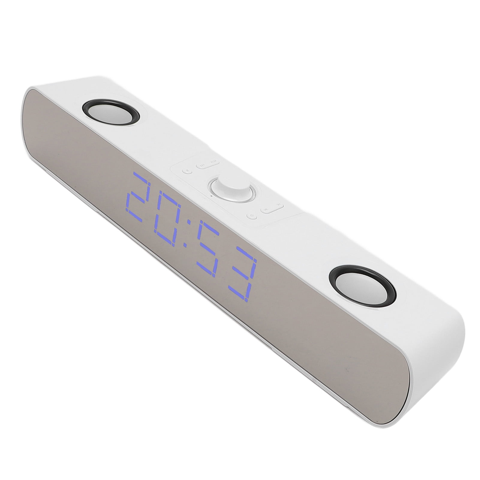 Computer Speaker Bluetooth Computer Gaming Speaker, Long Battery Life Support USB AUX in Wireless PC Bar Speaker USB Charging HiFi Stereo Stylish with FM Radio for Laptop White