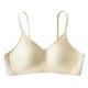 thumbnail image 3 of Gibobby Brasieres para mujer sin varilla Mujeres Casual Color sólido Soporte Sujetador sin Cuello en U Sin anillo de Push Up Ropa interior(Blanco,XXL), 3 of 4