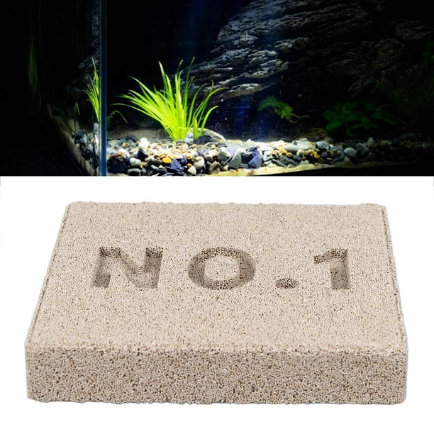 Ladrillo De Medios Filtrantes Para Acuario, Mejora La Del Agua Medios Filtrantes De Ladrillo Cerámico Para Acuarios Nano Square Sostenible Para Acuarios