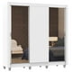 thumbnail image 2 of Ropero Closet Madesa Lyon 3 Puertas Con Espejos Pies Blanco, 2 of 5