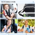 thumbnail image 5 of 2-Pack Seat Belt Covers with Flannel Seatbelt Shoulder Strap Case Adjustable Straps Soft Padding for Car Black Cat and Irises Small, 5 of 8