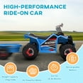 thumbnail image 5 of Aosom Kids ATV Quad Car with Back Trailer, 6V Kids Electric Car with Forward Backward Function for Toddlers Ages 18-36 Months, Blue, 5 of 9