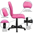 thumbnail image 6 of Kingfisher Lane Modern Vinyl Quilted Mid-Back Office Chair in Pink, 6 of 6