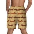 thumbnail image 4 of Daiia Dachshund Dog Puppy Mens Swim Trunks Swim Shorts Quick Dry Swim Shorts with Mesh Lining Pockets-XX-Large, 4 of 9