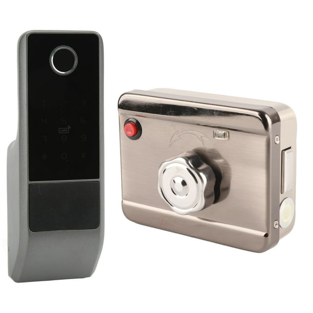Keyless Entry Door Lock, Rustproof Accurate Anti Copy Smart Locks Easy Installation Sturdy Oxidation Resistant for Homestay for Home for Apartment Fingerprint + Password