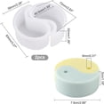 thumbnail image 6 of DIY Candle Silicone Molds Resin Casting Molds For UV Resin Epoxy Resin Jewelry Making Symbol White 8.3x5.8x3.2cm Hole: 7mm Inner Diameter: 4.05x7.2cm, 6 of 7