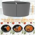 thumbnail image 2 of 3Pcs Slow Cooker Divider Liner Reusable Slow Cooker Divider Insert Heat Resistant Silicone Slow Cooker Divider for 6 QT Pot Kitchen Cooking, 2 of 8