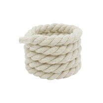 INSPIRE CHIC Chunky Rope Laces Round Hand-woven Shoe Laces Solid Color Shoelaces for Sneakers 1 Pair 150cm/59.06" Beige