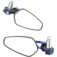 thumbnail image 1 of WANNGWE Motorcycle Rearview Mirrors, Universal Motorcycle Motorbike Aluminum Alloy 7/8 22mm Bar End Side Rearview Mirrors (Blue) CJ911-31469, 1 of 8