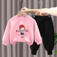 thumbnail image 2 of Staki Outfits for Boys Baby Boy Clothes Fall Clothes Print Long Sleeve Pullover Tops + Pant Sets Toddler Winter Outfits 2-9Y 10-12Y(Pink,7-8 Years), 2 of 8