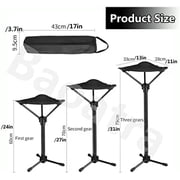 Portable Telescopic Stool - Lightweight Folding Chair for Camping & Fishing - Height Adjustable, Single Leg Tripod Seat - Foldable & Compact Design