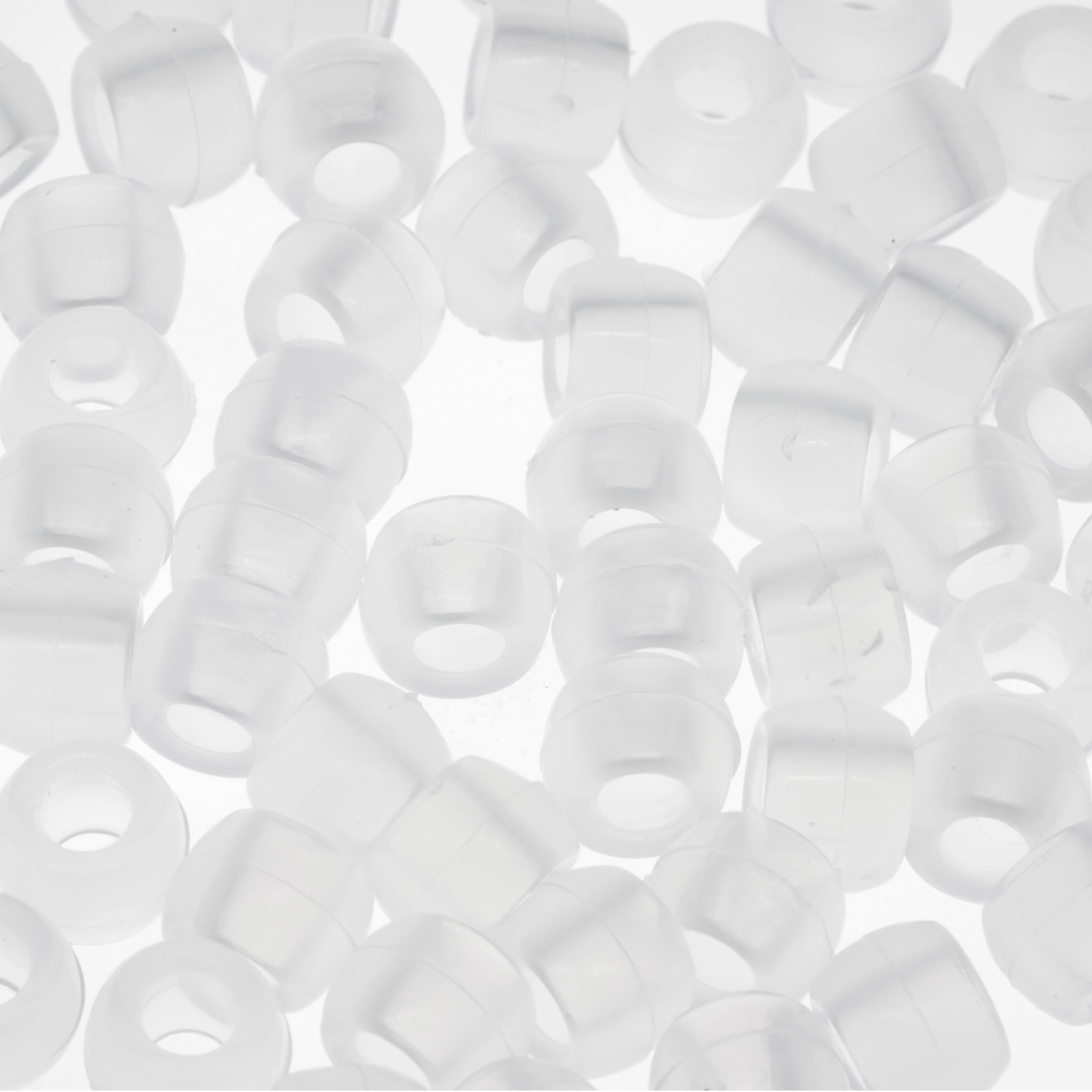 12 Packs: 280 ct. (3,360 total) Color Change Clear Pony Beads by Creatology - 6mm x 8mm