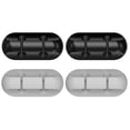 thumbnail image 1 of 4pcs Mini Silicone Cable Organizers Earphone Data Cable Organizers (Black + Grey), 1 of 9