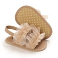 thumbnail image 4 of Baby Girls Floral Lace Flat Slippers Toddler Soft Sole Crib Shoes Sandals, 4 of 8