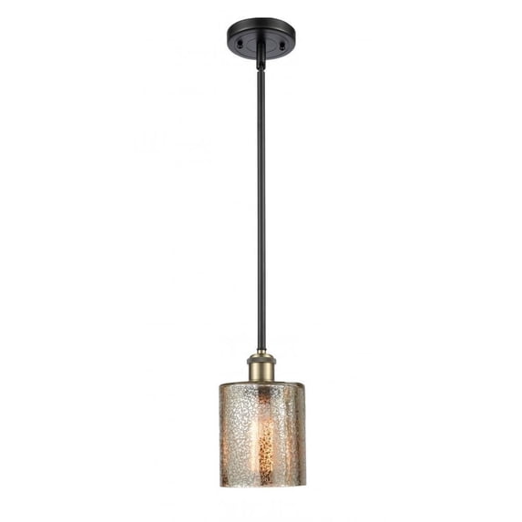 516-1S-BAB-G116-L-LED-Innovations Lighting-Large Cobbleskill-3.5W 1 LED Pendant in Art Nouveau Style-9 Inches Wide by 14 Inches High Black Antique