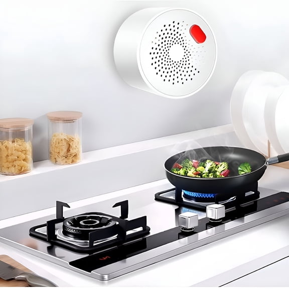 GJX Propane/Natural Gas Detector,Home Gas Leak Alarm with Remote Control,Tester,Sensor,Sniffer,Monitor Combustible Explosive Gas Level: Methane,Butane,LPG,LNG,Voice/Light Warning