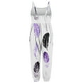 thumbnail image 3 of NAISIBABY Girls Suspenders Jumpsuit, Sleeveless Fashion Printed Summer Romper White 4T, 3 of 5