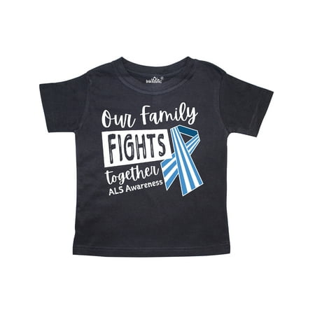 

Inktastic Our Family Fights Together ALS Awareness Gift Toddler Boy or Toddler Girl T-Shirt