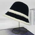 thumbnail image 6 of SikaFu Autumn And Winter Fisherman Hat Female New Knitted Versatile Pure Color Basin Hat Lambskin Plush, Warm, Cold, Cold And Showed Face Bucket Hat, 6 of 8