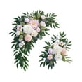 thumbnail image 2 of yotijay Wedding Arch Flowers Handmade Wedding Arch Wreath for Ceremony Holiday Party Pink, 2 of 9