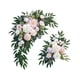 thumbnail image 2 of Arco de boda con flores artificiales, guirnalda floral, flores de seda estilo granja, arco de boda Rosa, 2 of 9