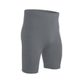 thumbnail image 4 of Mens Cycling Shorts No Padding Biking Shorts with Pockets Tummy Control Athletic Gym Workout Spandex Shorts Grey, Size S, 4 of 4