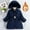 Navy, variant on Kids Winter Coat,Baby Girls Puffer Coat Mid-length Hooded Jacket Lightweight Puffer Jacket For Kids Baby Girls Winter Down Coat Baby Girl Winter Clothes
