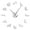 Silver, variant on Sheltie Collie Dog Shetland Sheepdog Silhouette Frameless Wall Clock Stickers, DIY Modern Decorative Clocks for Living Room, Bedroom, Office - Easy to Install, Large 3D Clock Design (Black,47in)