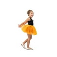 thumbnail image 2 of Dress Up America Tutu for Girls, 4 Layered Tulle Ballet Skirt for Children and Toddlers - 15" in Length (Orange), 2 of 6