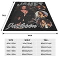 thumbnail image 5 of Janet Music Jacksson Flannel Blanket Air Conditioning Blanket Nap Blanket Sofa Throw Blanket Throw Blankets 50"X40", 5 of 6