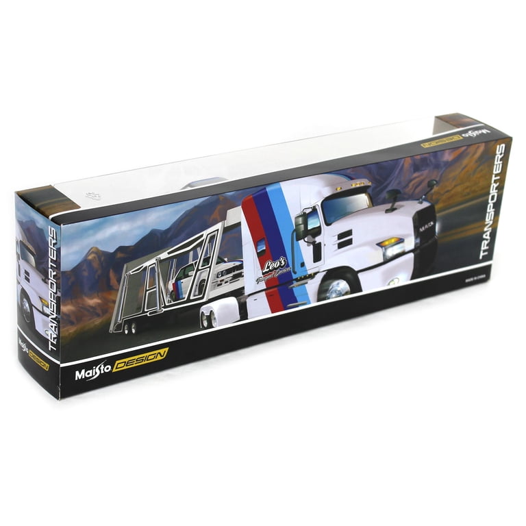 1/64 Mack Anthem Car Carrier with 1988 BMW 3 Series M3, Silver