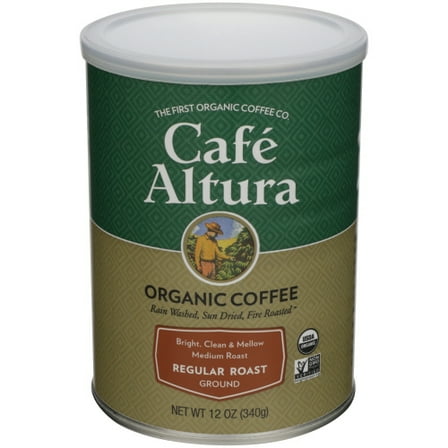 Cafe Altura Organic Ground Regular Roast Coffee 12 oz (Pack Of 5)