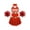 Red, variant on DPOIS Kids Girls Shiny Cheerleading Dance Dress Outfit Cheer Leader Uniform Royal Blue 14