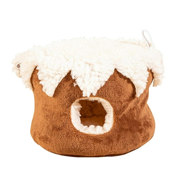 Nido cálido de invierno para hámster, cama para mascotas cómoda, portátil, divertida y compacta, casita para hacer ejercicio, casa para hámsteres y je