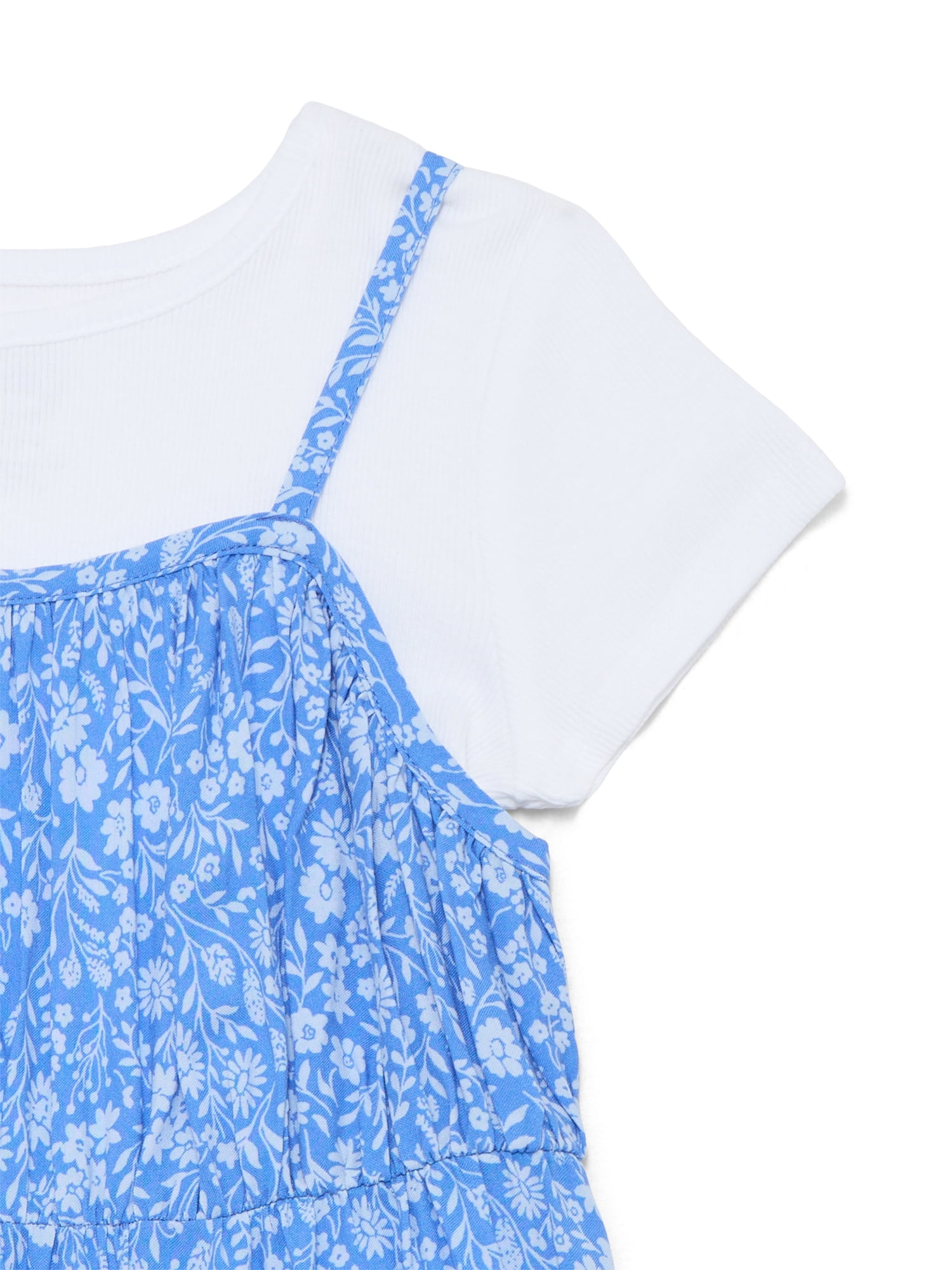 Wonder Nation Girls Cami Dress and Short Sleeve Tee, Sizes 4-18 & Plus