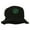 Black, variant on Saint Patrick's Four Leaf Clover Embroidered Bucket Hat - Red OSFM