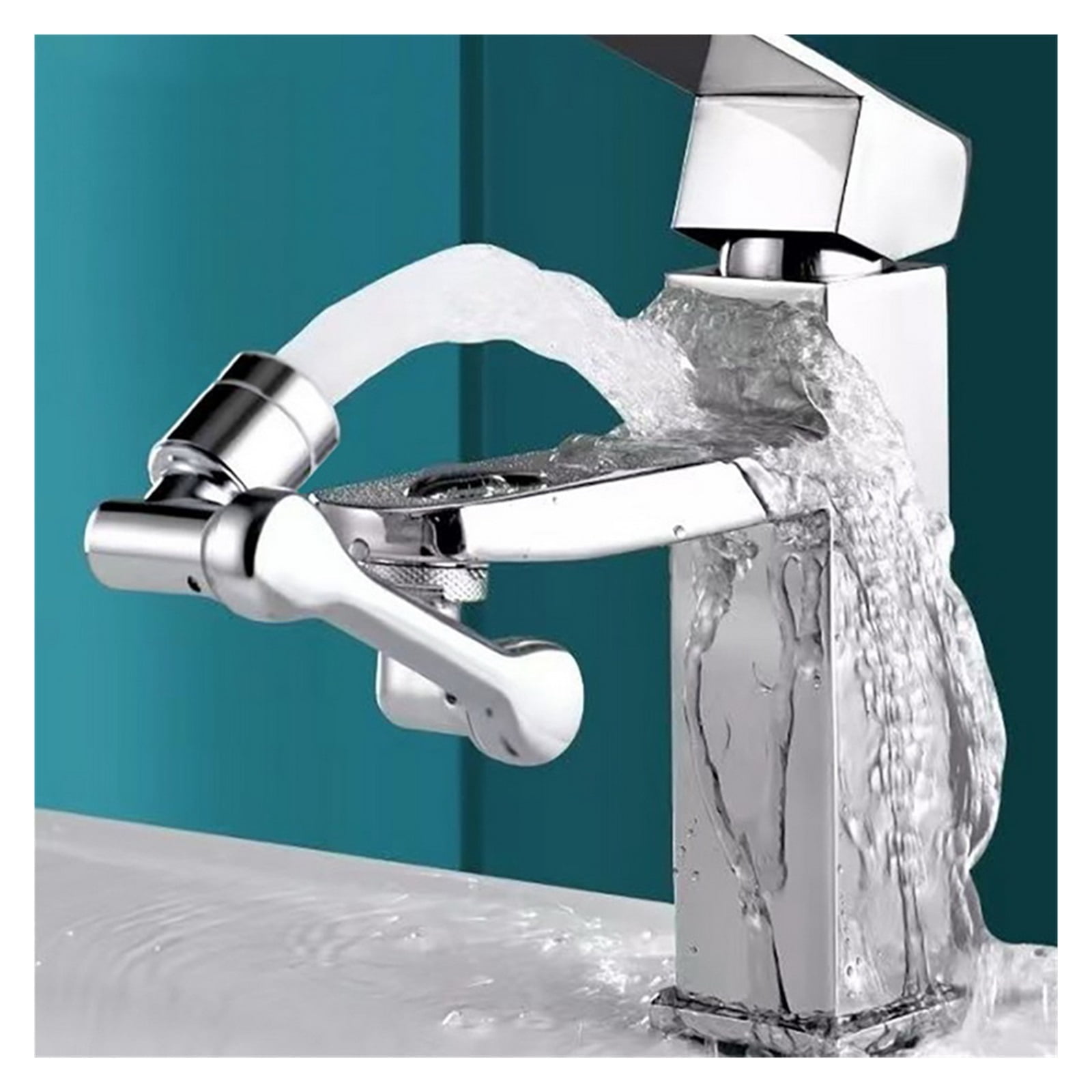 Universal 1080° Rotation Extender Faucet Aerator Plastic Splash Filter Kitchen Washbasin Faucets Bubbler Nozzle Robotic Arm