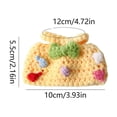 thumbnail image 2 of Knitted Sweater Dress for Small Pets, Warm Winter Clothes for Hamster & Guinea Pig, Cute Handmade-Style CLothes for Photos, Holiday Pet Apparel for Thanksgiving Red, 2 of 5