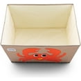 thumbnail image 2 of HYGGE + Animial Toy Storage Bin with Lid 20.8" x 13" x 13" Durable fabric & lightweight design. Great for storing toys, books, linens, games, clothing, baby products & more! (Crab), 2 of 5