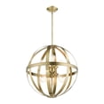 thumbnail image 3 of Livex Lighting  Stoneridge Antique Brass 6 Light Pendant Chandelier - 24"W x 28" - 64"H, 3 of 8