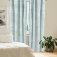 thumbnail image 2 of Ambesonne Grey Blue Curtains, Pastel Stripes Dots, Pair of 28"x63", Charcoal Grey Pale Blue, 2 of 5