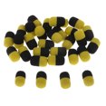 thumbnail image 4 of 30 Pcs/boîte Perles Flottantes en Forme de Capsule Noir + Jaune, 4 of 9