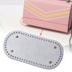 thumbnail image 3 of Bolsas de ganchillo tejidas largas ovaladas almohadilla inferior 9,8x4,7 pulgadas DIY 60 agujeros y artesanía Plata Yuyangstore Parte inferior de la caja de ganchillo, 3 of 7