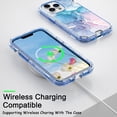 thumbnail image 5 of New Designed Case for iPhone 14 Pro Max (2022), [Marble Gold Glitter] [Three-Layer Hardshell Cases] [Reinforced Military Grade Drop Protection] Heavy-Duty Protective Cover iPhone 14 Pro Max Case 6.7", 5 of 7